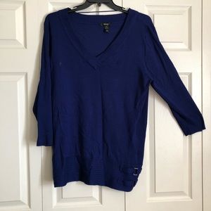 ❤️ Style & Co. V-neck Royal Blue Sweater